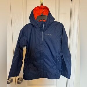 Columbia Omni-Tech Raincoat with hood. NWOT